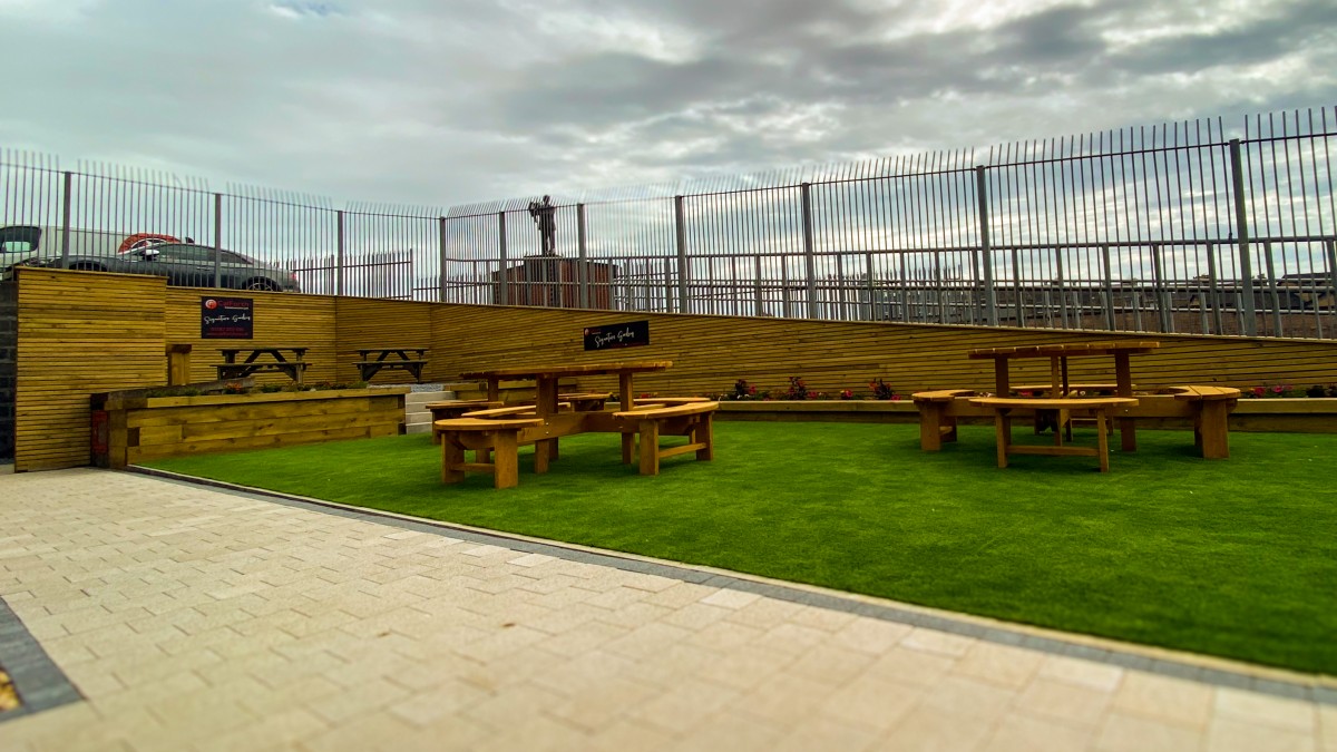 The new Signature Gardens at The CalForth Arena at Tannadice